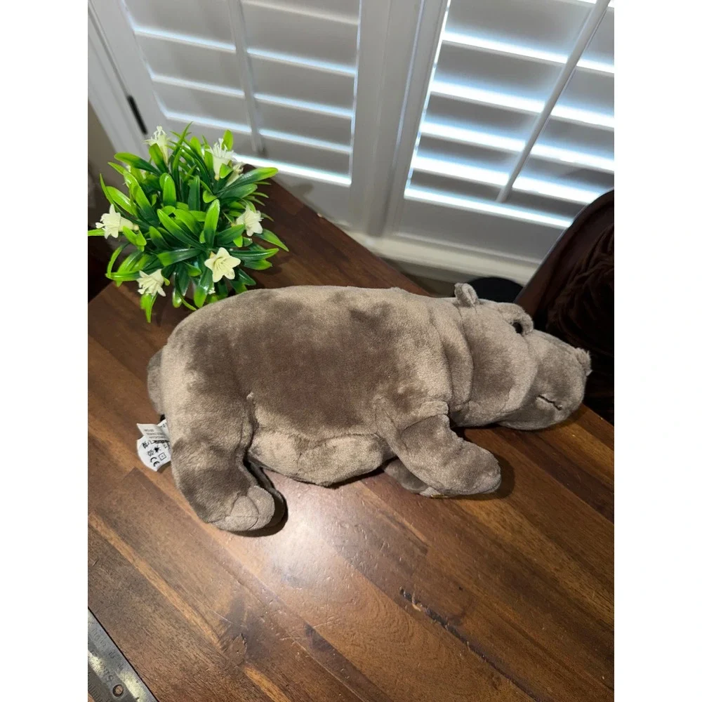Ganz Webkinz Hippo Plush Grey Stuffed Animal Collectible W Paw HM112 no code